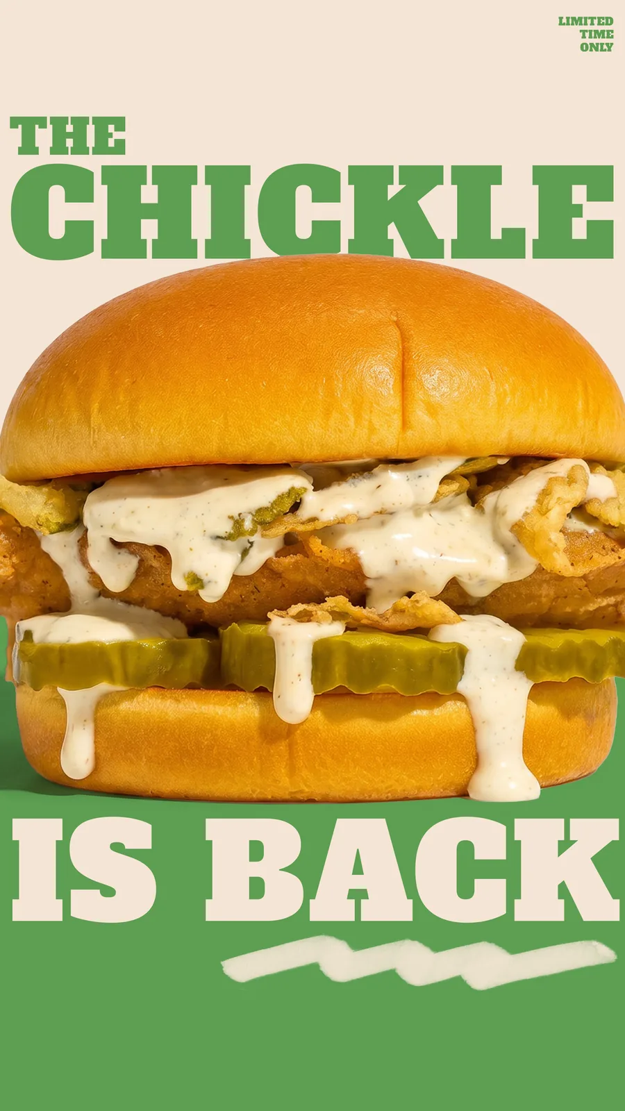 The Chickle digital menu-board panel